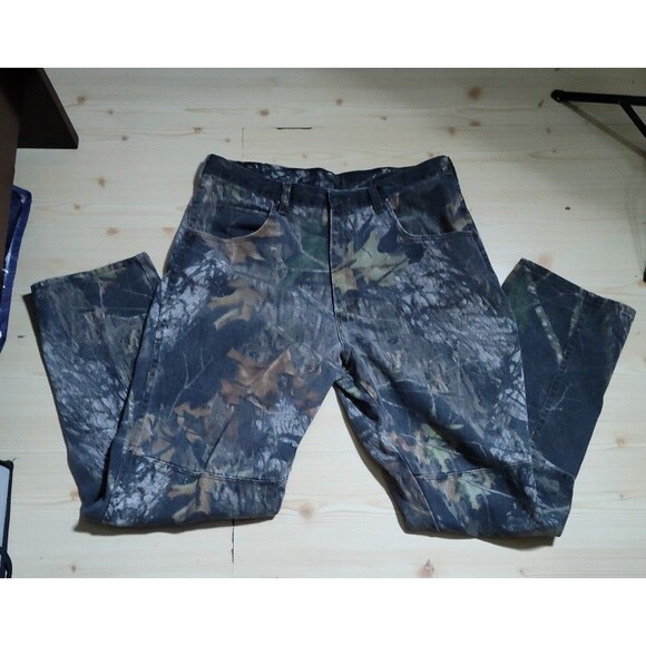 Wrangler Camouflage Pants 36x32 Realtree Camo Jeans Double Knee 97GR1M0 - Picture 1 of 9